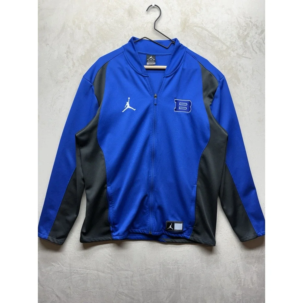 Nike Air Jordan Flight Knit Track Jacket Men XL Blue Boise State Broncos Warmup